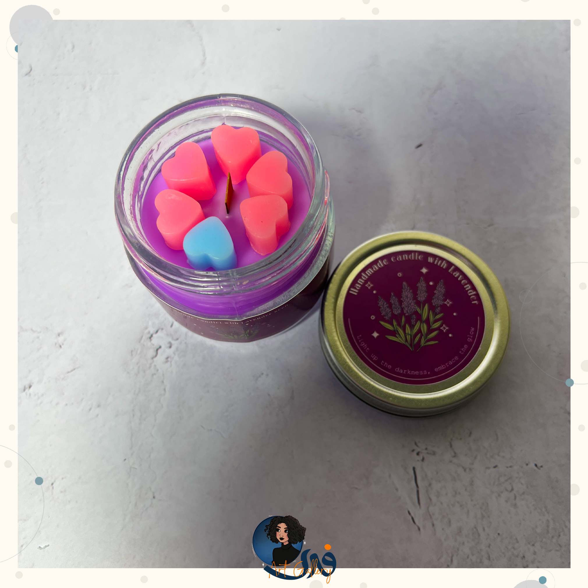 شمع جار معطر لوندر