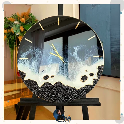 ساعت رزین دریا ساحل برجسته