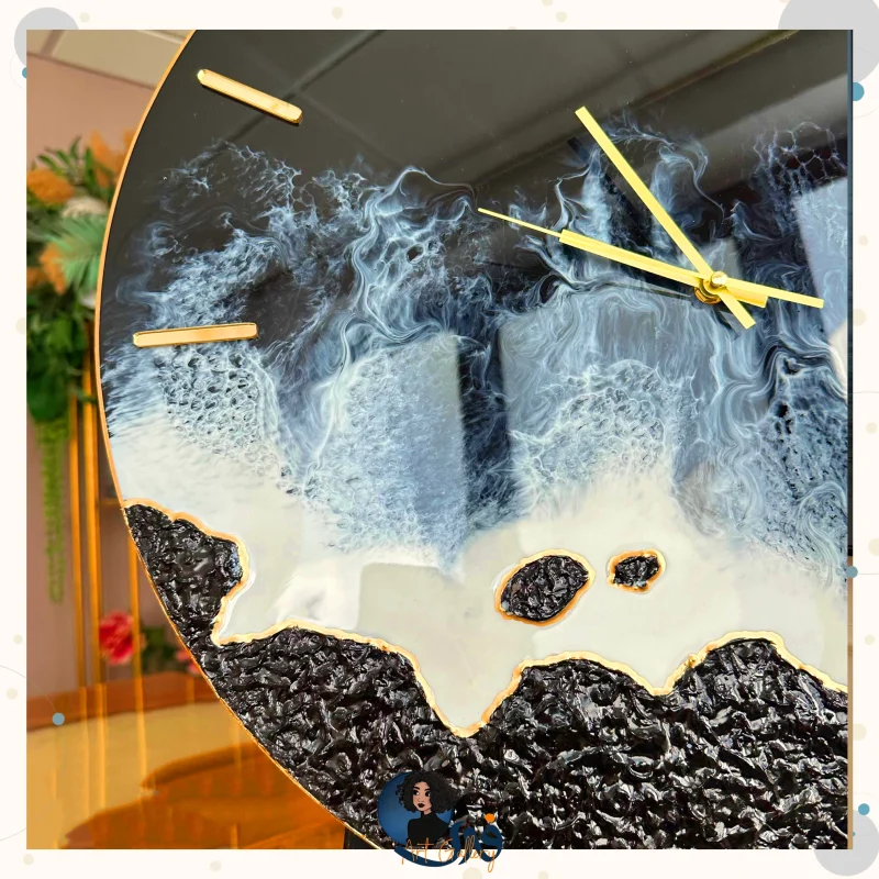 ساعت رزین دریا ساحل برجسته