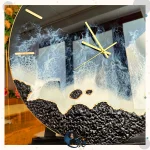 ساعت رزین دریا ساحل برجسته